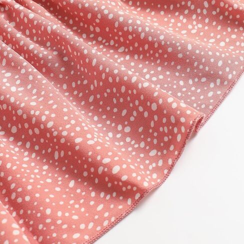 Women's Summer Pleated Layered Polka Dot Printed Cute Mini Skirt in Saudi Arabia