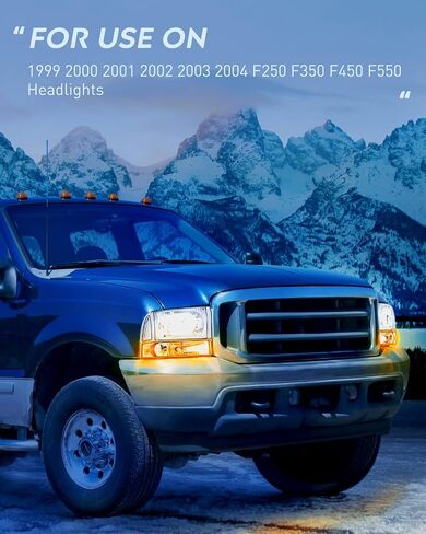 Nilight Headlight Assembly Replacement 1999 2000 2001 2002 2003 2004 F250 F350 F450 F550 Super Duty Black Housing Amber Corner Clear Lens,Headlights Assembly,4 Pack in Saudi Arabia