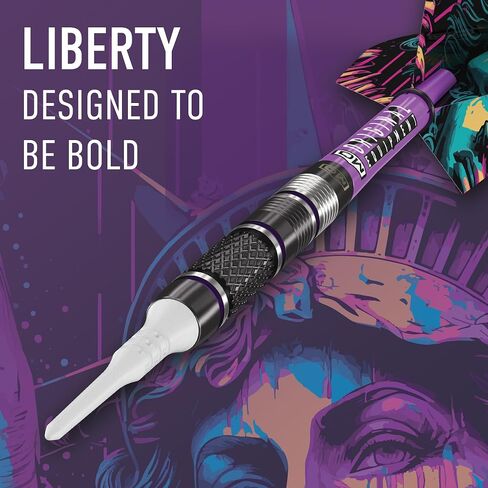 DW Liberty 90% Tungsten Soft Tip Darts, Precision Balanced, Accurate and Durable - Perfect for Professional and Recreational Players in Saudi Arabia