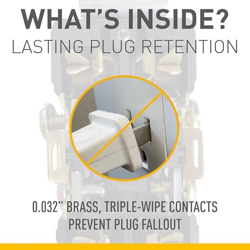 Legrand Pass & Seymour CR15WCC12 15 Amp Commercial Specification Grade Duplex Receptacle Outlet, Side Wire, White (1 Count) in Saudi Arabia