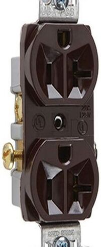 Legrand Pass & Seymour CR15WCC12 15 Amp Commercial Specification Grade Duplex Receptacle Outlet, Side Wire, White (1 Count) in Kuwait