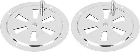 X AUTOHAUX 2pcs 5 Inch Marine Boat Louvered Ventilation Vent 316 Stainless Steel Venting Panel Cover in Saudi Arabia