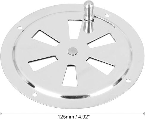 X AUTOHAUX 2pcs 5 Inch Marine Boat Louvered Ventilation Vent 316 Stainless Steel Venting Panel Cover in Saudi Arabia