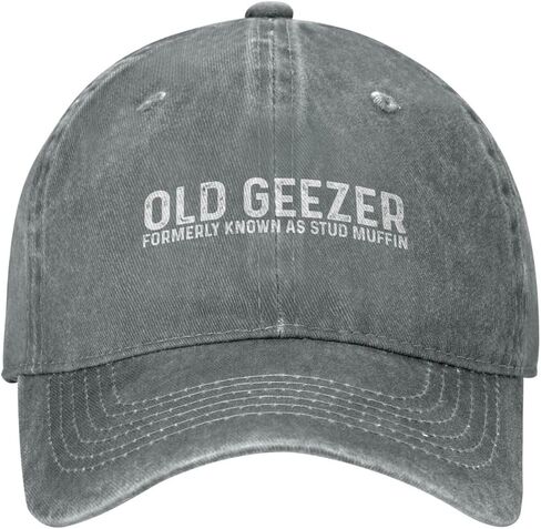 قبعة Old Geezer المعروفة سابقًا باسم Stud Muffin Hat للرجال قبعات البيسبول مع قبعات التصميم in Kuwait
