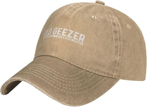 قبعة Old Geezer المعروفة سابقًا باسم Stud Muffin Hat للرجال قبعات البيسبول مع قبعات التصميم in Kuwait