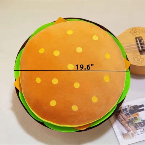 وسائد طعام من يودونج مقاس 19.6 بوصة، وسادة محشوة من القطيفة، قطيفة طعام قابلة للإزالة، رائعة لهدايا أعياد ميلاد الأطفال وديكور المنزل. (بطاطس مقلية) in Kuwait
