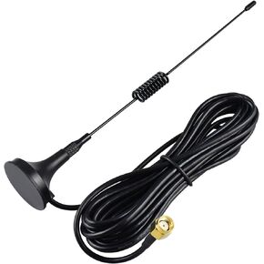1090Mhz Cellular Antenna CRC9 Male 900-1900 Mhz Antenna 3M Cable Antenna with Magnetic Stand Base for ADS-B Aircraft Tracking Surveillance