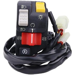 Left Handlebar Kill Switch Start Headlight Compatible with Honda TRX250EX Sportrax 250 2006-2007 ATV 35200-HN6-A31 Lighting Engine Starter Turn Signal