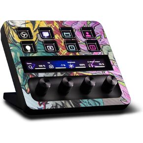 MightySkins Carbon Fiber Skin Compatible with Elgato Stream Deck + Graffiti Wild Styles | Protective, Durable Textured Carbon Fiber Finish | Easy to Apply