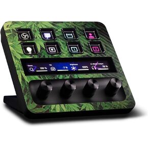 MightySkins Carbon Fiber Skin Compatible with Elgato Stream Deck + Weed | Protective, Durable Textured Carbon Fiber Finish | Easy to Apply | Made in The USA
