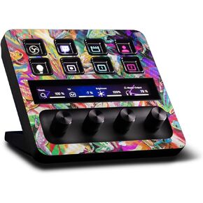 MightySkins Carbon Fiber Skin Compatible with Elgato Stream Deck + Wet Paint | Protective, Durable Textured Carbon Fiber Finish | Easy to Apply | Made in The USA