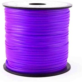 Neon Purple Plastic Craft Lace Lanyard Gimp String Bulk 100 Yard Roll