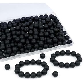 LAIDANLA 120PCS 15mm Pink Silicone Beads for Keychain Making Bulk Silicone Beads for Bracelet Necklace Making Silicone Beads for Pens