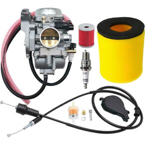 Eiger 400 Carburetor For Suzuki LT-F400 2x4 4x4 2002-2007 Replaces # 13200-38F22 13200-38F2V With Throttle Cable