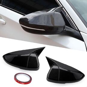 Side Mirror Cover Cap Rear View Mirror Cover Caps Compatible with Honda Accord 10th Gen 2018-2022 (Carbon Fiber Style)