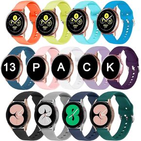 13 Pack Bands Compatible with Samsung Galaxy Watch 4 5 6 Band 40mm 44mm, Galaxy Watch 6 4 Classic, Galaxy Watch 5 Pro 45mm, Galaxy Active 2 Watchband