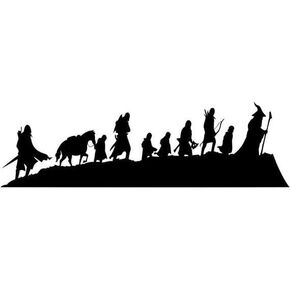 – Fellowship Lord of The Ring Sticker – Vinyl Fellowship Sticker for Car, Truck, and Van – Indoor and Outdoor Use for Wall – Long Lasting Waterproof Decal for Laptop–VC 449 (Black)