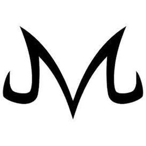 FAM-Vegeta Majin Dragon Character Symbol Car Window Vinyl Decal Sticker 6" Wide Black