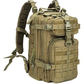 Greencity Small Tactical Backpack Assault Pack Rucksack Molle Bag (Red