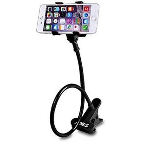 AMS Cell Phone Holder, Clip Holder, Lazy Bracket Flexible Long Arms for All Mobile, Fit On Desktop Bed Mobile Stand for Bedroom, Office, Kitchen