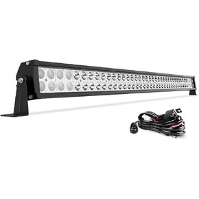 YITAMOTOR LED Light Bar 42 inch Light Bar Off Road Light 400W Fog Driving Light and Wiring Harness fit for Truck, Jeep, Pickup, 4WD, 4X4, ATV, UTE, SUV, Boat