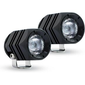 Motorcycle Spot Driving Fog Lights 2inch Cool White 10W LED Off Road Pod Light IP68 Waterproof Avaition Aluminum Housing Work Light for Truck and Machinery