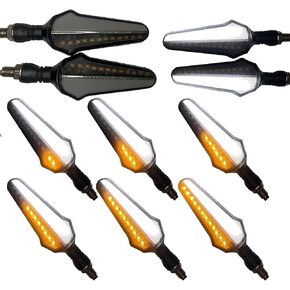 مؤشر وامض للدراجات النارية، ضوء الانعطاف، ضوء إشارة الانعطاف للدراجات النارية، ضوء إشارة الانعطاف LED 12 فولت، مؤشر وامض متدفق للسهم، ضوء الجري لطرادات سكوتر بجولة دراجة نارية in Kuwait