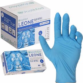 Dental Grade Examination Leone Nitrile Gloves 4.0G Finger Tips Texture Latex Free Professional Grade Gloves