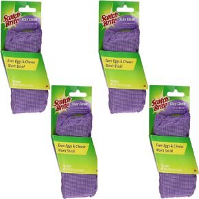 8 Pack Scotch Brite Stay Clean Scrubber