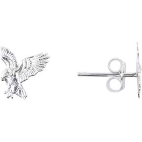 Fine 14k Gold American Bald Eagle Stud Earrings