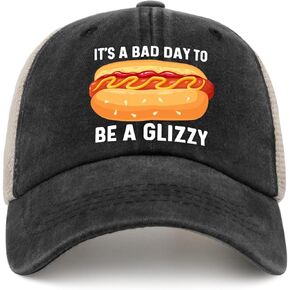 It’s A Bad Day to Be A Glizzy Hat Trucker Hat Women Vintage Mesh Cap for Summer
