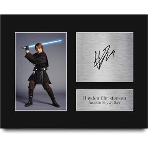 HWC Trading Hayden Christensen Star Wars Anakin Skywalker Gifts Printed Signed Autograph Picture Display for Movie Memorabilia Fans - 16" x 12" Framed