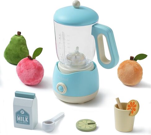 ROBOTIME Pretend Play Kitchen Appliances Toy, Junior Blender Toy with Realistic Light and Sounds, Play Kitchen Accessories Set for Kids Ages 3+, Pretend Kitchen Toys for Boys and Girls in Saudi Arabia