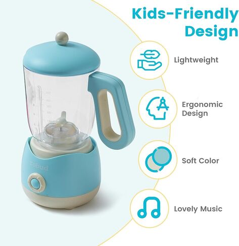 ROBOTIME Pretend Play Kitchen Appliances Toy, Junior Blender Toy with Realistic Light and Sounds, Play Kitchen Accessories Set for Kids Ages 3+, Pretend Kitchen Toys for Boys and Girls in Saudi Arabia