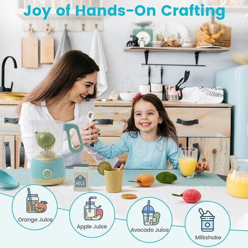 ROBOTIME Pretend Play Kitchen Appliances Toy, Junior Blender Toy with Realistic Light and Sounds, Play Kitchen Accessories Set for Kids Ages 3+, Pretend Kitchen Toys for Boys and Girls in Saudi Arabia