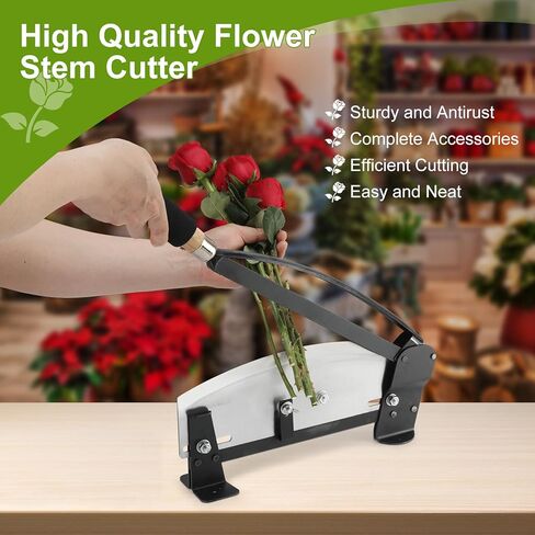 ترقية 14 بوصة من الفولاذ المقاوم للصدأ قاطع جذع الزهور الطازجة قاطع جذع الزهور لبائعي الزهور والبستانيين والمزارعين، قواطع الزهور التجارية مع قفازات × 1، متجرد الشوك × 1، مزيل الشوك × 4، مسامير × 4 in Kuwait