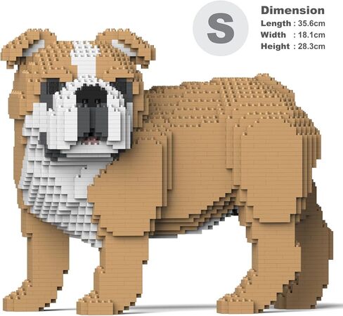 JEKCA English Bulldog 4-in-1 Pack 01S-M01 | Plastic Building Blocks | Age 14+ in Kuwait