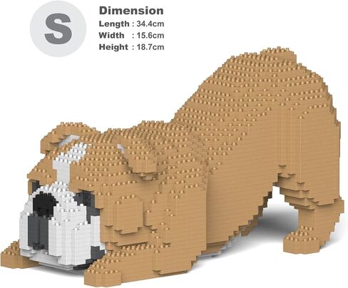 JEKCA English Bulldog 4-in-1 Pack 01S-M01 | Plastic Building Blocks | Age 14+ in Kuwait