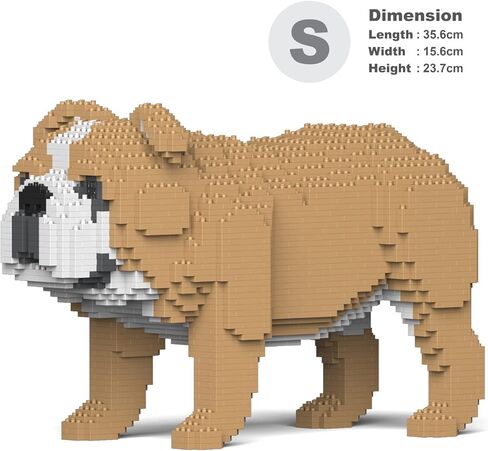 JEKCA English Bulldog 4-in-1 Pack 01S-M01 | Plastic Building Blocks | Age 14+ in Kuwait