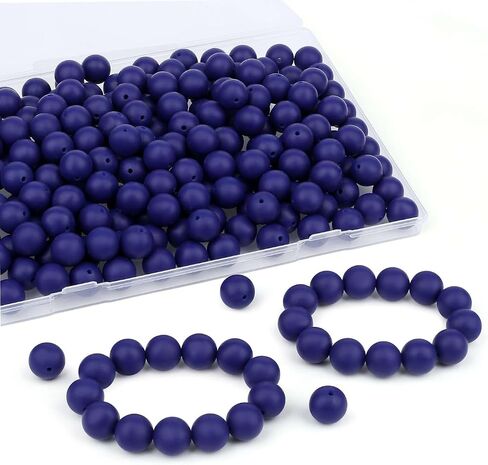 LAIDANLA 120PCS 15mm Pink Silicone Beads for Keychain Making Bulk Silicone Beads for Bracelet Necklace Making Silicone Beads for Pens in Saudi Arabia