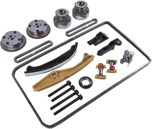 Timing Chain Kit With Cam Phaser Replacement for Ford Edge Expedition Explorer F-150 Mustang Taurus Transit, Lincoln MKX Nautilus Navigator Mark LT 3.5L 3.7L #AT4Z6L266B AT4Z6K254A in Saudi Arabia