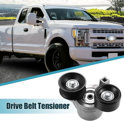 مجموعة بكرة شد حزام محرك السربنتين من uxcell لسيارة Ford F250 F350 Super Duty 1999-2003 لسيارة Ford E-350 Club Wagon Econoline Excursion 1997-2003 شد حزام التيار المتردد in Saudi Arabia