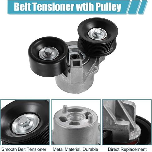 مجموعة بكرة شد حزام محرك السربنتين من uxcell لسيارة Ford F250 F350 Super Duty 1999-2003 لسيارة Ford E-350 Club Wagon Econoline Excursion 1997-2003 شد حزام التيار المتردد in Saudi Arabia