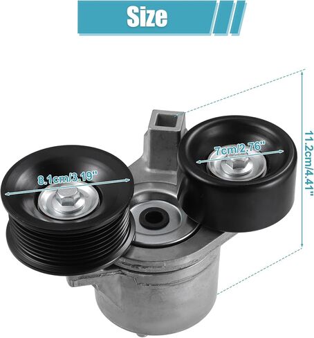 مجموعة بكرة شد حزام محرك السربنتين من uxcell لسيارة Ford F250 F350 Super Duty 1999-2003 لسيارة Ford E-350 Club Wagon Econoline Excursion 1997-2003 شد حزام التيار المتردد in Saudi Arabia