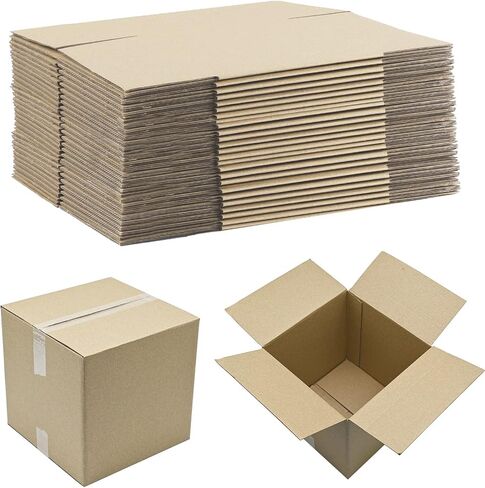 KBG Small Shipping Boxes 4X4X2 inch,White Corrugated Cardboard Mailers for Business,50 Pack Small Mailing Boxes Packaging Box Mini in Saudi Arabia