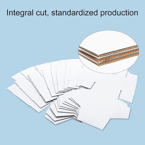 KBG Small Shipping Boxes 4X4X2 inch,White Corrugated Cardboard Mailers for Business,50 Pack Small Mailing Boxes Packaging Box Mini in Saudi Arabia