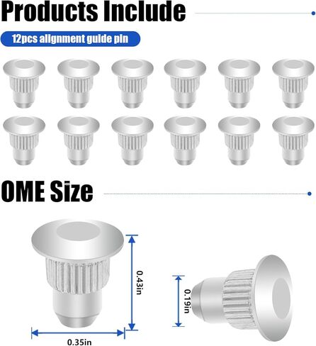 ترقية K6716 محاذاة دليل دبوس مناسب لكاديلاك إسكاليد شيفروليه جي إم سي هامر ايسوزو، استبدال 13332A 264-3696 442508 45K26008 6183008 AA3696 MK6716 VV13332A، 12 قطعة in Kuwait
