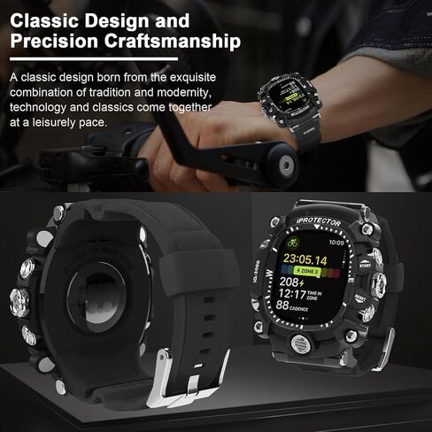 iG-3000 Modified Watch Case for Apple Watch 9 8 7 45mm 6 44mm Band with Cover Rugged Case Silicon Strap for men iWatch 6 5 4 SE 44mm Full Protective Cover in Saudi Arabia