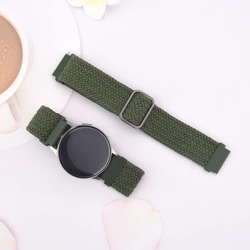 Vancle شريط مطاطي مضفر متوافق مع Garmin Vivoactive 5 / Vivoactive 3 Watch Band، Garmin Venu 2 Plus / Venu Sq / Venu Watch Bands Women Men، أشرطة حلقة قابلة للتمدد لـ Garmin Vivoactive 5، Vivoactive 3 Music، Venu Sq2، Venu Sq Music، Ven in Saudi Arabia