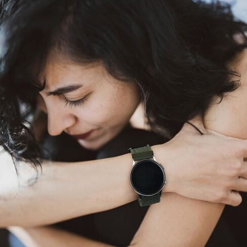Vancle شريط مطاطي مضفر متوافق مع Garmin Vivoactive 5 / Vivoactive 3 Watch Band، Garmin Venu 2 Plus / Venu Sq / Venu Watch Bands Women Men، أشرطة حلقة قابلة للتمدد لـ Garmin Vivoactive 5، Vivoactive 3 Music، Venu Sq2، Venu Sq Music، Ven in Saudi Arabia